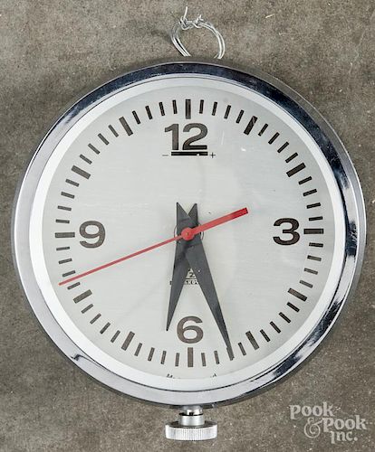 Polish Navy clock, marked Krakow, 7'' dia.