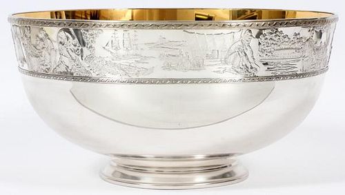 THE FRANKLIN MINT STERLING SILVER BICENTENNIAL BOWL