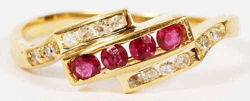 .40CT RUBY AND DIAMOND RING