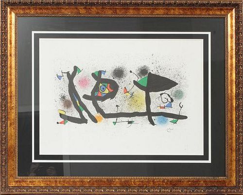 AFTER JOAN MIRO COLOR LITHOGRAPH ON PAPER