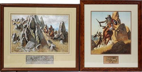 FRANK MCCARTHY OFFSET LITHOGRAPH GROUPING TWO