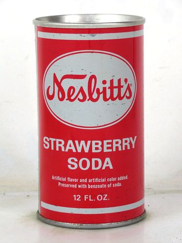 1971 Nesbitt's Strawberry Soda 12oz Ring Top Can Yakima Washington
