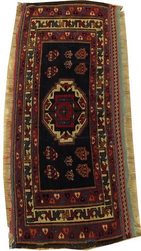 RUSSIAN ANTIQUE HAND WOVEN WOOL RUG