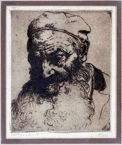 HERMANN STRUCK ETCHING LATE 19TH/EARLY 20TH C.