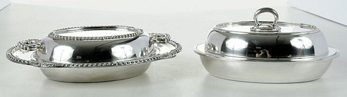 Two Silver Plated Entrees