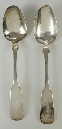 Two Georgia Coins Silver Spoons