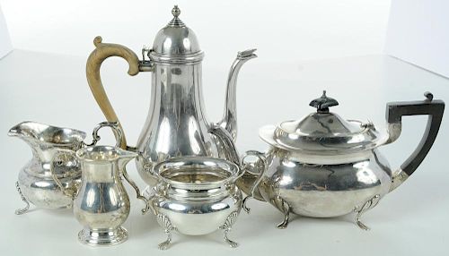 Five Pieces Silver Hollowware