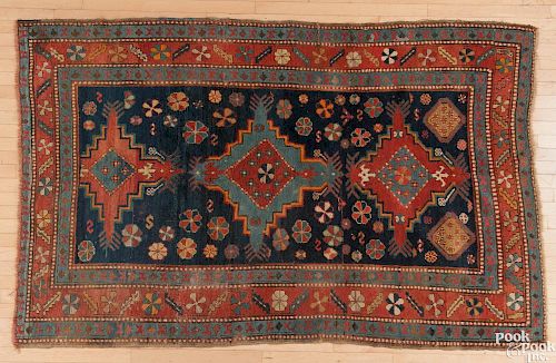 Kazak carpet, early 20th c., 8' x 5'2''. Provenance: Rentschler collection.