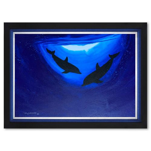 Wyland, Framed Original Painting on Canvas, Hand Signed by the artist and with a letter of authenticity.
