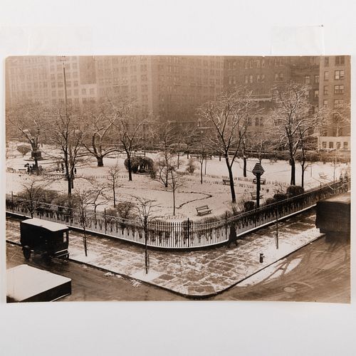 Group of Four Views of New York City Parks