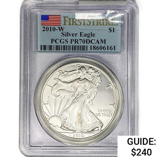 2010-W American Silver Eagle PCGS PR70 DCAM