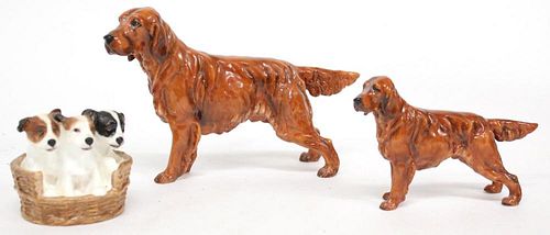 3 Royal Doulton Porcelain Dogs