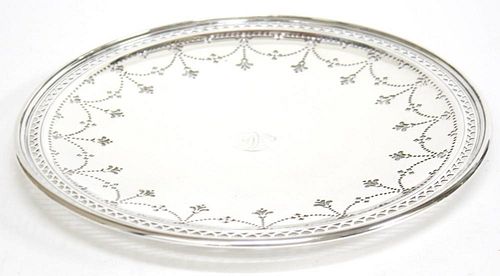 Tiffany & Co Sterling Silver Pierced Circular Tray