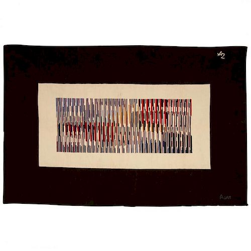 Yaacov Agam (Israeli, b. 1928)- Handwoven Tapestry