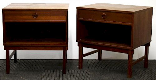 Pair of Danish Modern DUX End- or Night-Tables