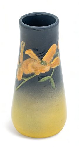 Irene Bishop (fl. 1900-1909) for Rookwood Pottery (American) Vase,  1905, H 7" Dia. 3"