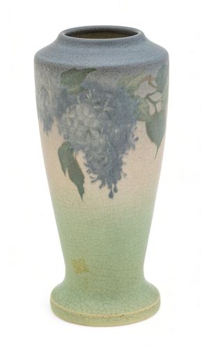 Frederick Rothenbusch (fl. 1896-1931) for Rookwood Pottery (American) Vase,  1907, H 9" Dia. 4"