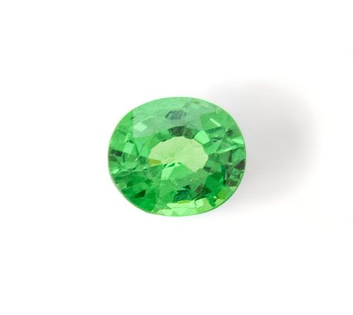 0.73ct Green Tsavorite Garnet, Unmounted Stone, W 4mm L 5mm