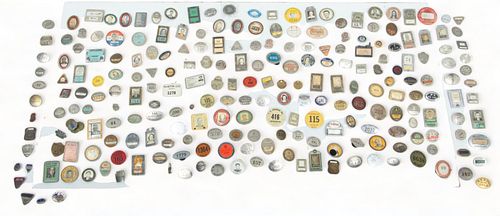 American/Detroit Employee Badges for Manufacturers Ca. 1890-1950, "From a Detroit Collector of Manufacturing History Items", 430 pcs