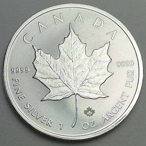 2022 Canada $5 Maple Leaf 1 ozt .9999 Silver