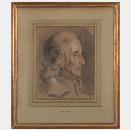 Attributed to Jean-Baptiste Greuze (1725-1805): Portrait