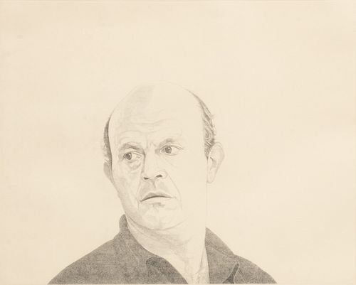 Theo Wujcik (American, 1936-2014) Etching on Wove Paper, "Jim Dine, from the Mentors Series", H 22" W 30"