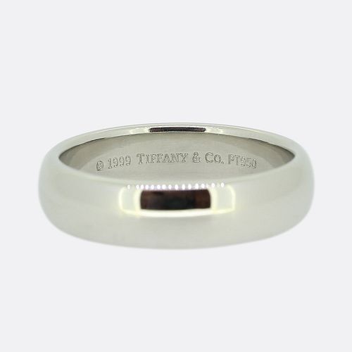 Tiffany & Co. Platinum 5.5mm Band Ring Size V (63)