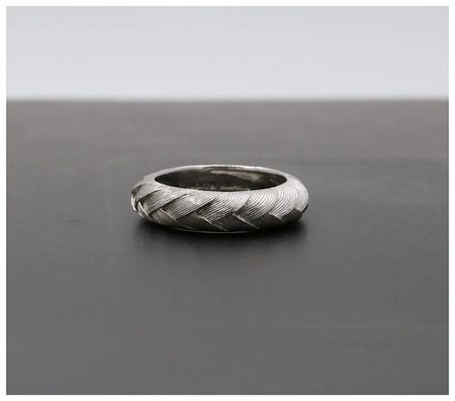 Vintage Judith Ripka Weave 925 Sterling Silver Ring Band