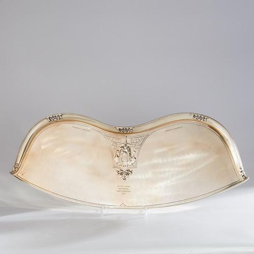 Rare Tiffany & Co. double sterling tray
