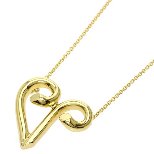 TIFFANY PALOMA PICASSO INITIAL V 18K YELLOW GOLD NECKLACE