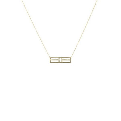 TIFFANY T 18K YELLOW GOLD NECKLACE