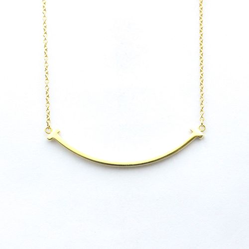 TIFFANY SMILE 18K YELLOW GOLD NECKLACE