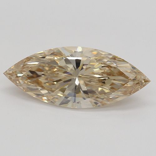 2.00 ct, Natural Fancy Brown Yellow Even Color, VS2, Type IIa Marquise cut Diamond (GIA Graded), Appraised Value: $24,200 