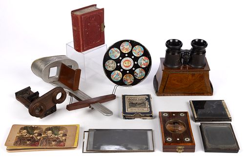 ASSORTED STEREOVIEWS / MINIATURE SCENERY VIEWS AND VIEWERS, UNCOUNTED LOT