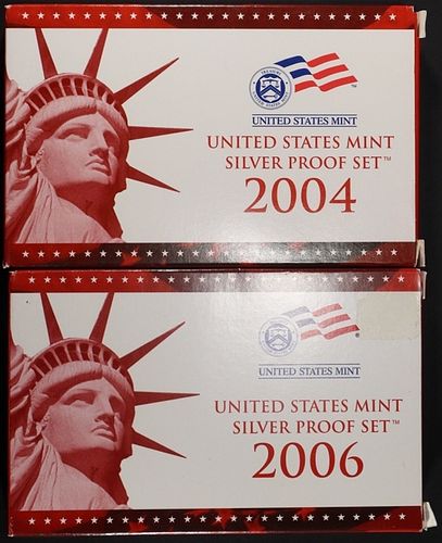 2004 & 2006 US SILVER PROOF SETS