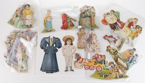 ASSORTED ADVERTISING PAPER DOLLS / FIGURES, UNCOUNTED LOT