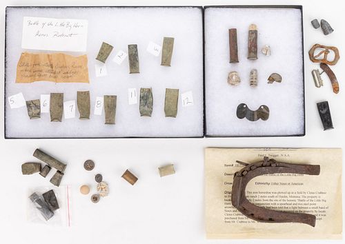 PLAINS INDIAN WARS, LITTLE BIG HORN / CUSTER ARTIFACTS, UNCOUNTED LOT