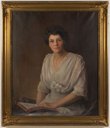 AMERICAN SCHOOL (20TH CENTURY) PORTRAIT OF A LADY WITH VIRGINIA ASSOCIATION