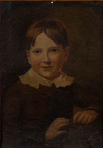 AMERICAN / BRITISH SCHOOL (19TH CENTURY) PORTRAIT OF A BOY