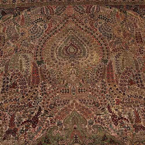 Amazingly fine Hereke style silk rug