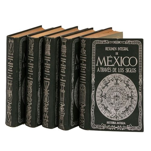 Torner, Florentino M. Resumen Integral de México a través de los Siglos. México: Compañia General de Ediciones, 1963. Piezas: 5.