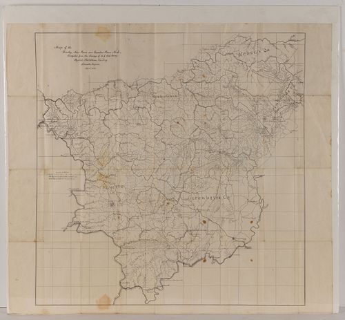 JEDIDIAH "JED" HOTCHKISS (SHENANDOAH VALLEY OF VIRGINIA, 1828-1899) WEST VIRGINIA MAP