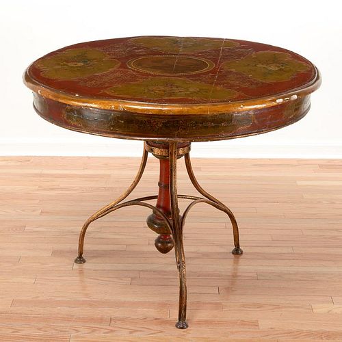 Italian paint decorated center table
