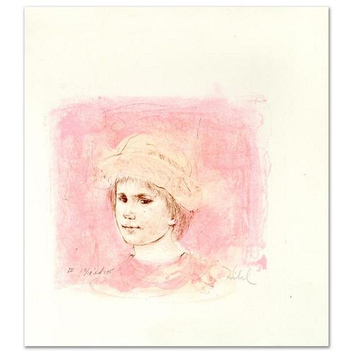 Alberto Limited Edition Lithograph by Edna Hibel (1917-2014), Numbered and Hand Signed with Certificate of Authenticity.