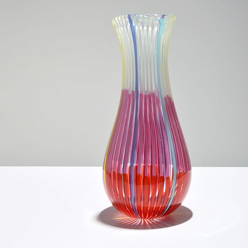 Anzolo Fuga Vase, Provenance Lobel Modern
