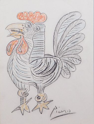Style of Pablo Picasso: Coq.