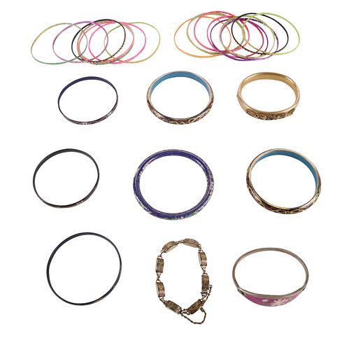 Bangles and Bracelets in Plastic and Enamel