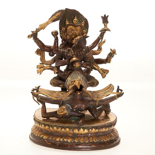 Himalayan bronze deity