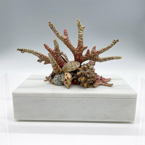 Jay Strongwater Coral Reef Marble Box