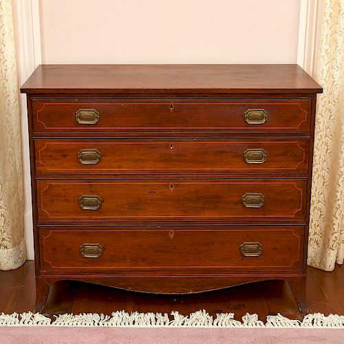 Federal inlaid mahogany chest of drawers